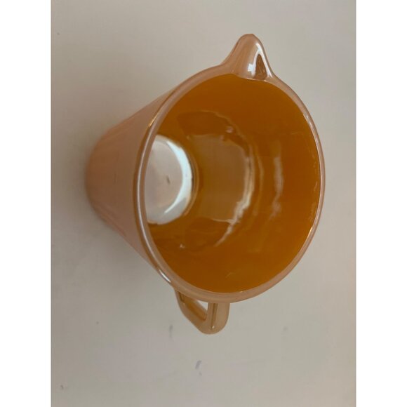Fire King Peach Luster Creamer or Sauce Pitcher 4” - Picture 4 of 7